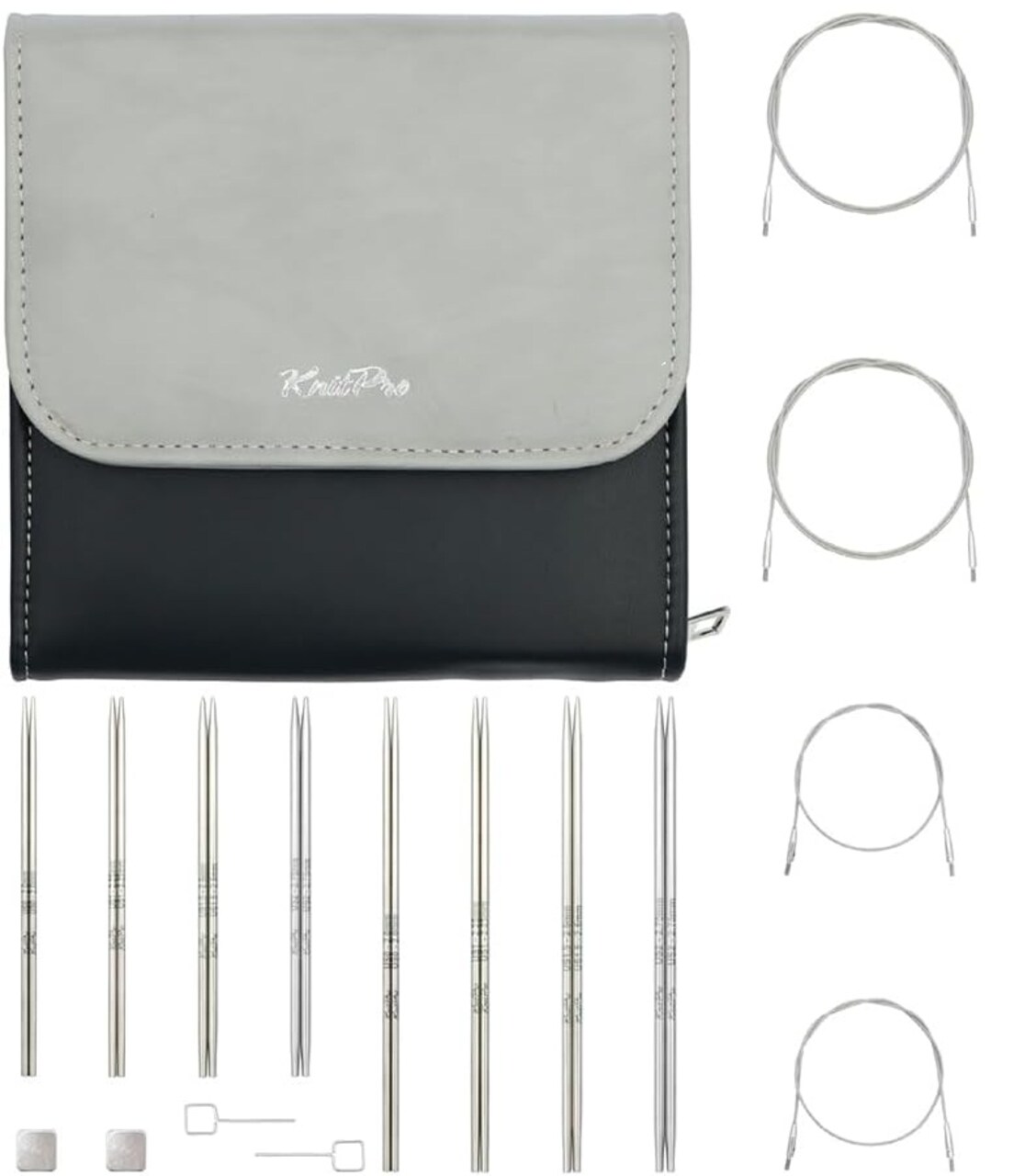 KnitPro Stelo Petite Midi Interchangeable Knitting Needle Set 4" (10cm) & 5" (13cm)